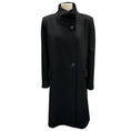 Load image into Gallery viewer, Fleurette Black Button-Front Cashmere Coat
