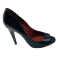 Load image into Gallery viewer, Bottega Veneta Black Patent Leather Open Toe Pumps

