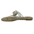 Load image into Gallery viewer, Casadei Ice Penny Beach Glitter Jelly Thong

