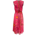 Load image into Gallery viewer, Class Roberto Cavalli Magenta / Orange Multi Print Sleeveless Dress
