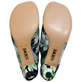 Load image into Gallery viewer, Loewe Green Hibiscus Sequined Toy Mules
