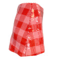 Load image into Gallery viewer, Carolina Herrera Red / Pink Sequined Checkered Mini Skirt
