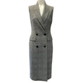 Load image into Gallery viewer, Paule Ka Black Wool Plaid Sleeveless Dress

