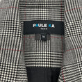 Load image into Gallery viewer, Paule Ka Black Wool Plaid Sleeveless Dress
