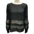 Load image into Gallery viewer, L'Agence Black Lace Trimmed Silk Top
