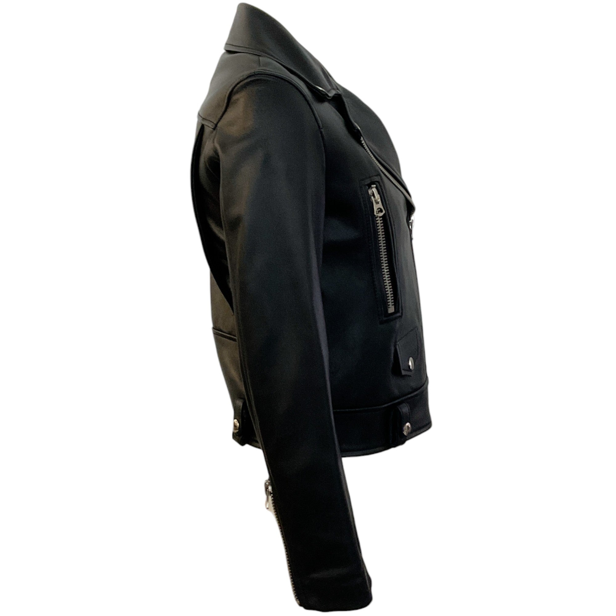 Acne Studios Black Leather Moto Jacket