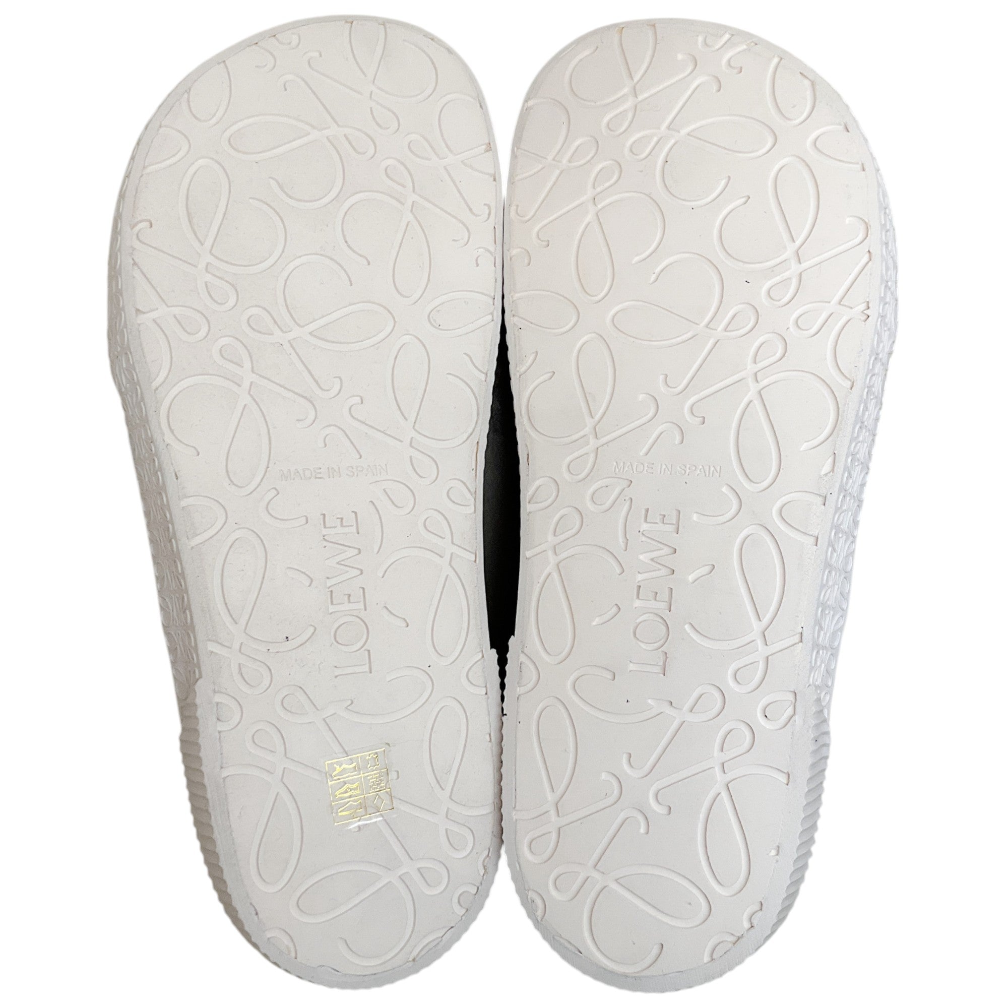 Loewe Black Suede Lace Up Sneakers