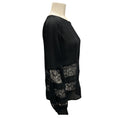 Load image into Gallery viewer, L'Agence Black Lace Trimmed Silk Top
