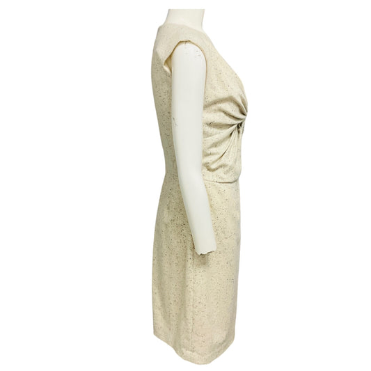 Jason Wu Cream Multi Wool Tweed Midi Dress