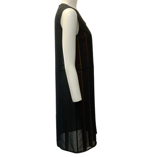 Comme des Garcons Black Multi Stripe Sleeveless Dress