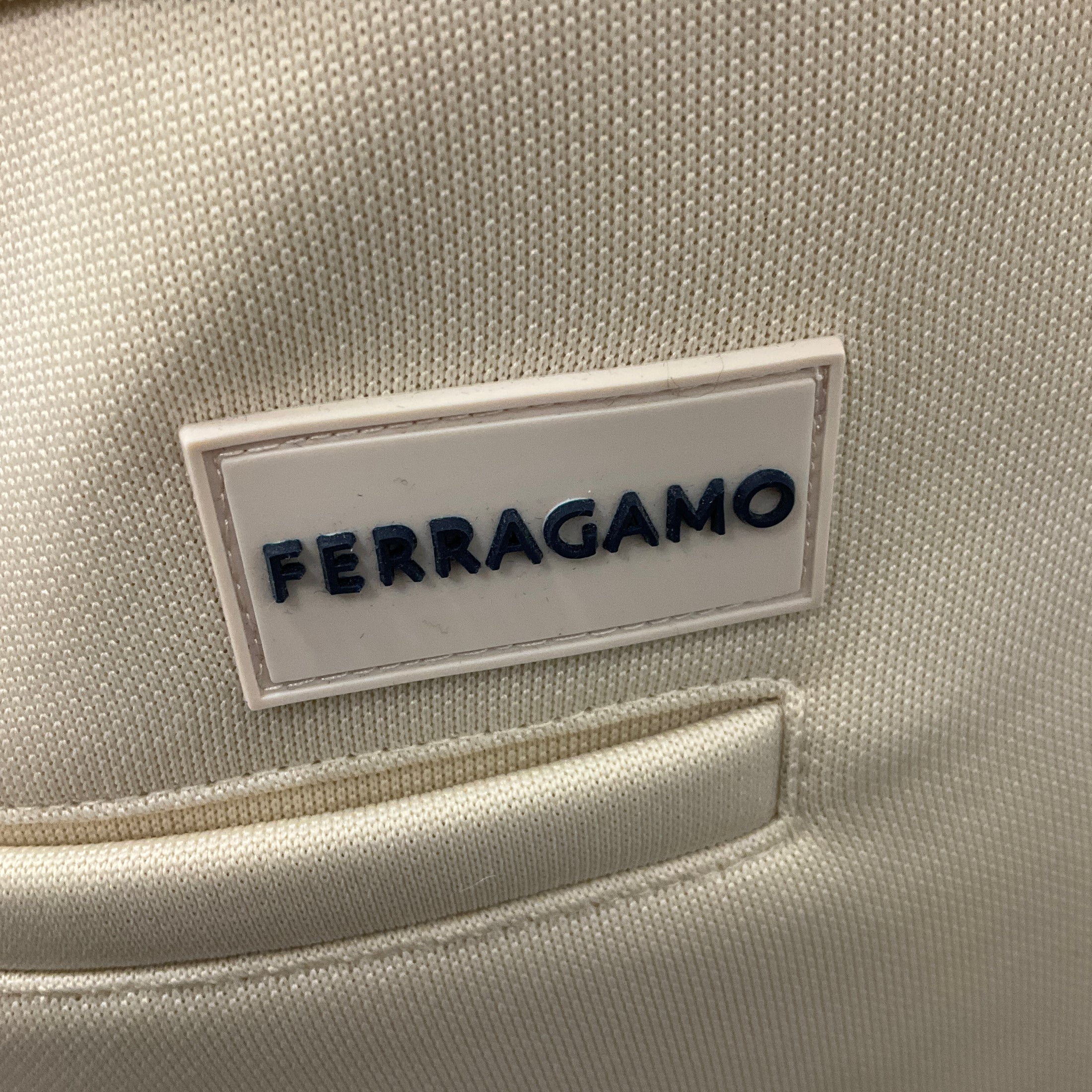 Ferragamo Ivory Drawstring Jogger Pants