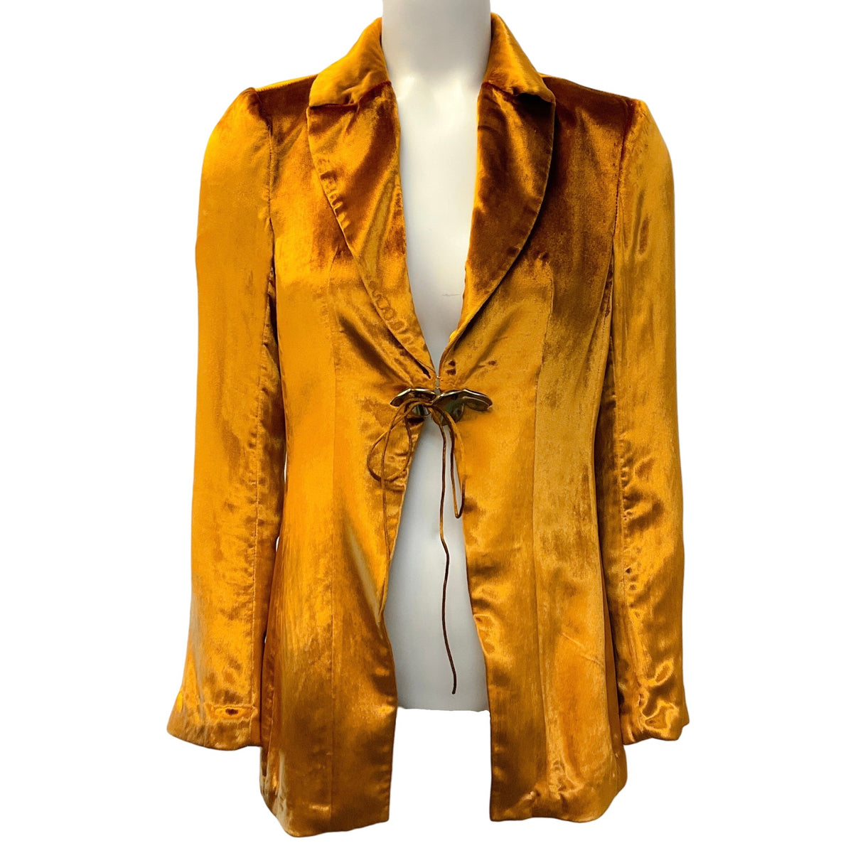 Cult Gaia Gold Velvet Bilba Blazer
