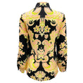 Load image into Gallery viewer, Etro Black / Pink Multi 2023 Printed Button-down Silk Blouse
