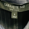Load image into Gallery viewer, Lafayette 148 New York Blue / White Pinstriped Chambray Cotton Midi Dress

