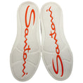 Load image into Gallery viewer, Santoni White / Yellow DBS6 Low Top Sneakers
