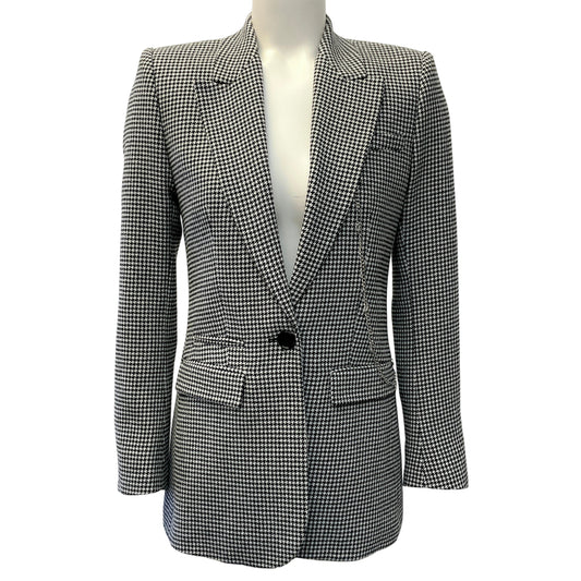 The Kooples Black / White Houndstooth Blazer
