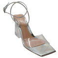 Load image into Gallery viewer, Gianvito Rossi Silver / Clear Cosmic 85 Sandals

