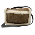 Load image into Gallery viewer, Brunello Cucinelli Brown / Cream Monili Bead Embellished Lamb Shearling Handbag
