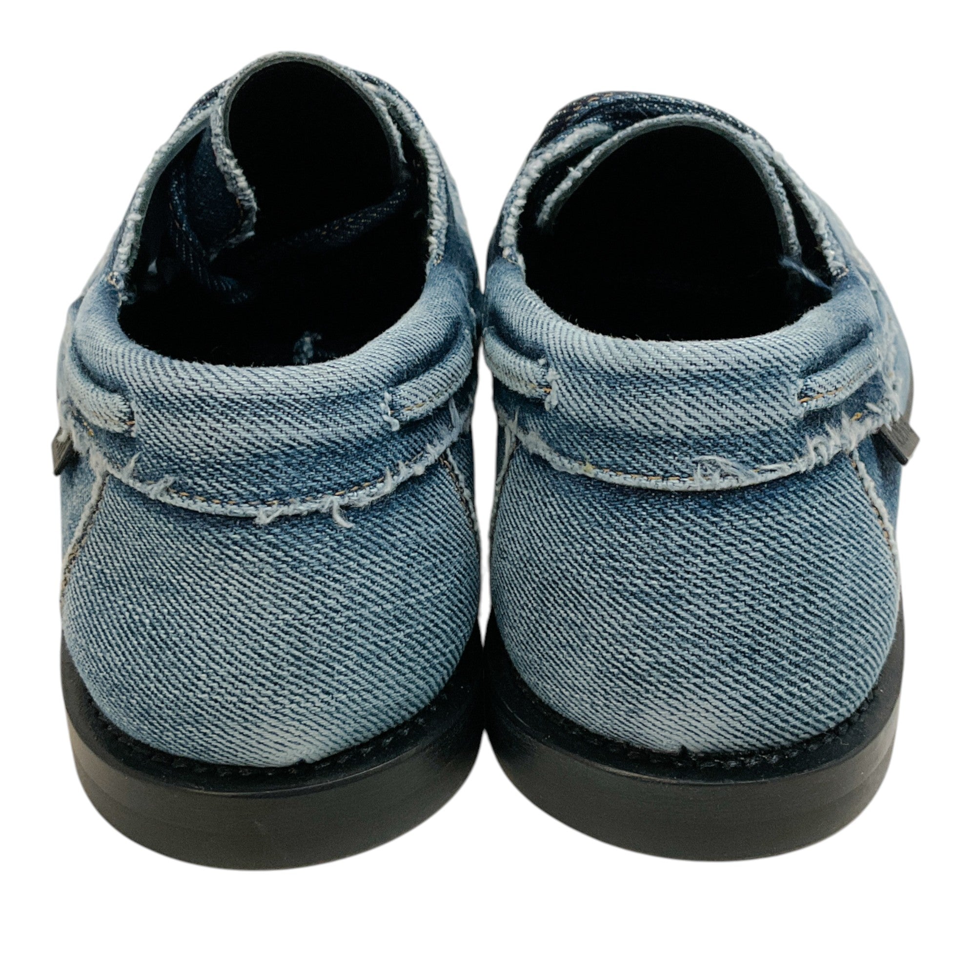 Loewe Blue Raw Denim Boat Shoes