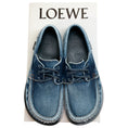 Load image into Gallery viewer, Loewe Blue Raw Denim Boat Shoes
