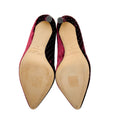 Load image into Gallery viewer, Jimmy Choo Burgundy Velvet Romy 100 Pumps with Crystal Embellishments
