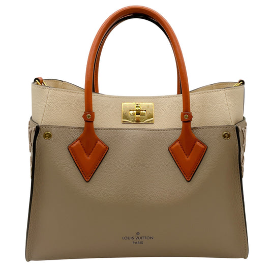 Louis Vuitton Taupe / Ivory On My Side MM Bag
