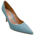 Load image into Gallery viewer, Gianvito Rossi Light Blue Suede Gianvito 85 Pumps

