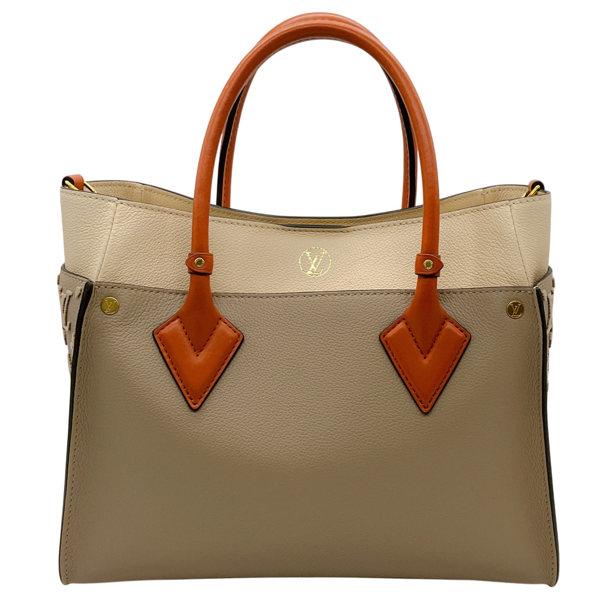 Louis Vuitton Taupe / Ivory On My Side MM Bag