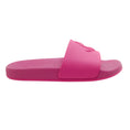 Load image into Gallery viewer, Jimmy Choo Neon Pink Logo Rubber Slides
