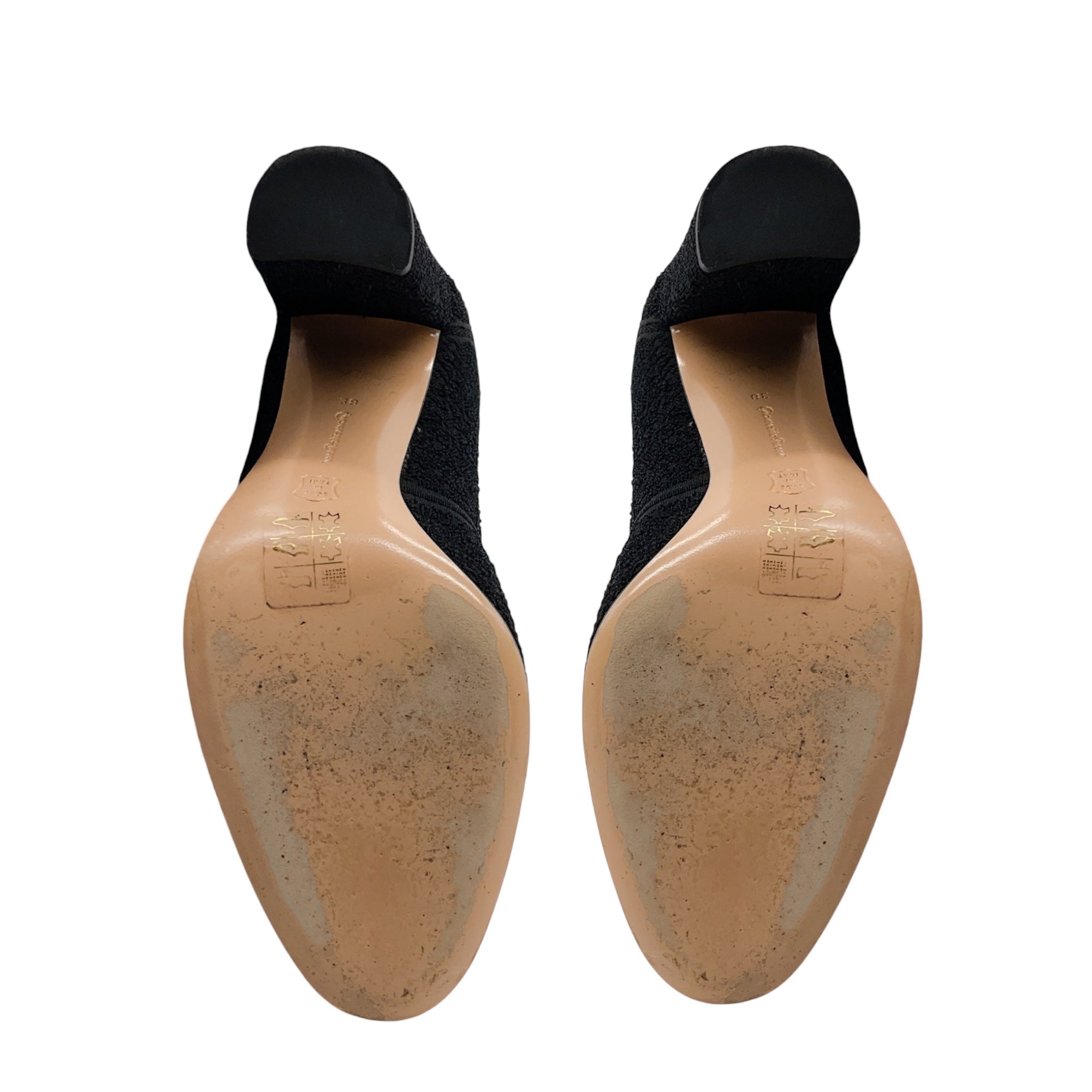 Gianvito Rossi Black Stretch Knit Booties