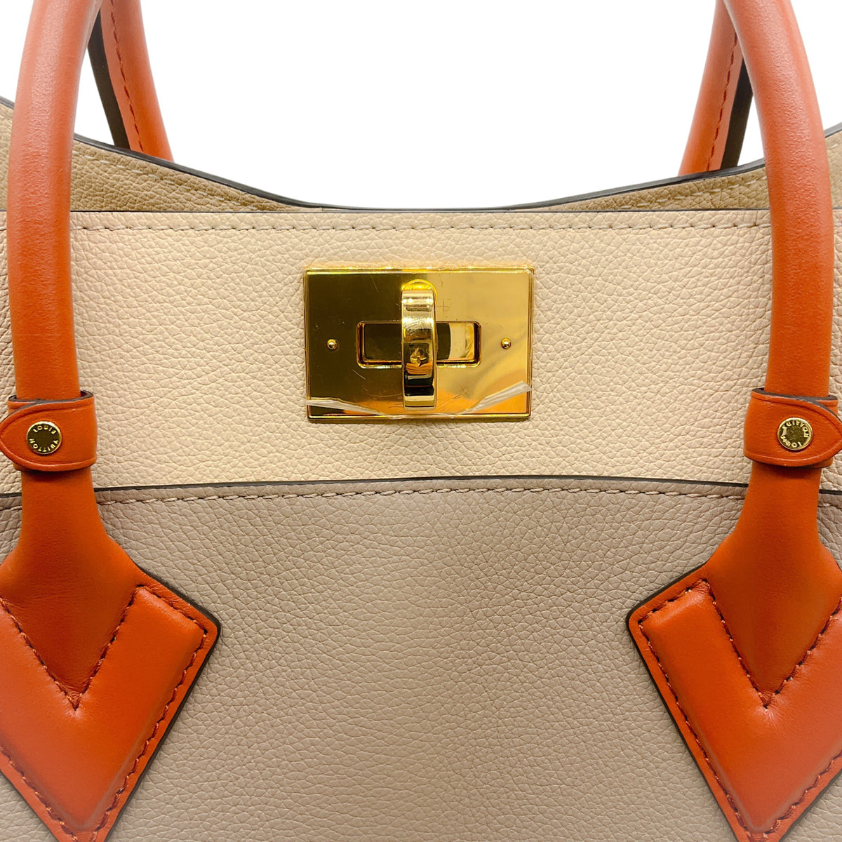 Louis Vuitton Taupe / Ivory On My Side MM Bag