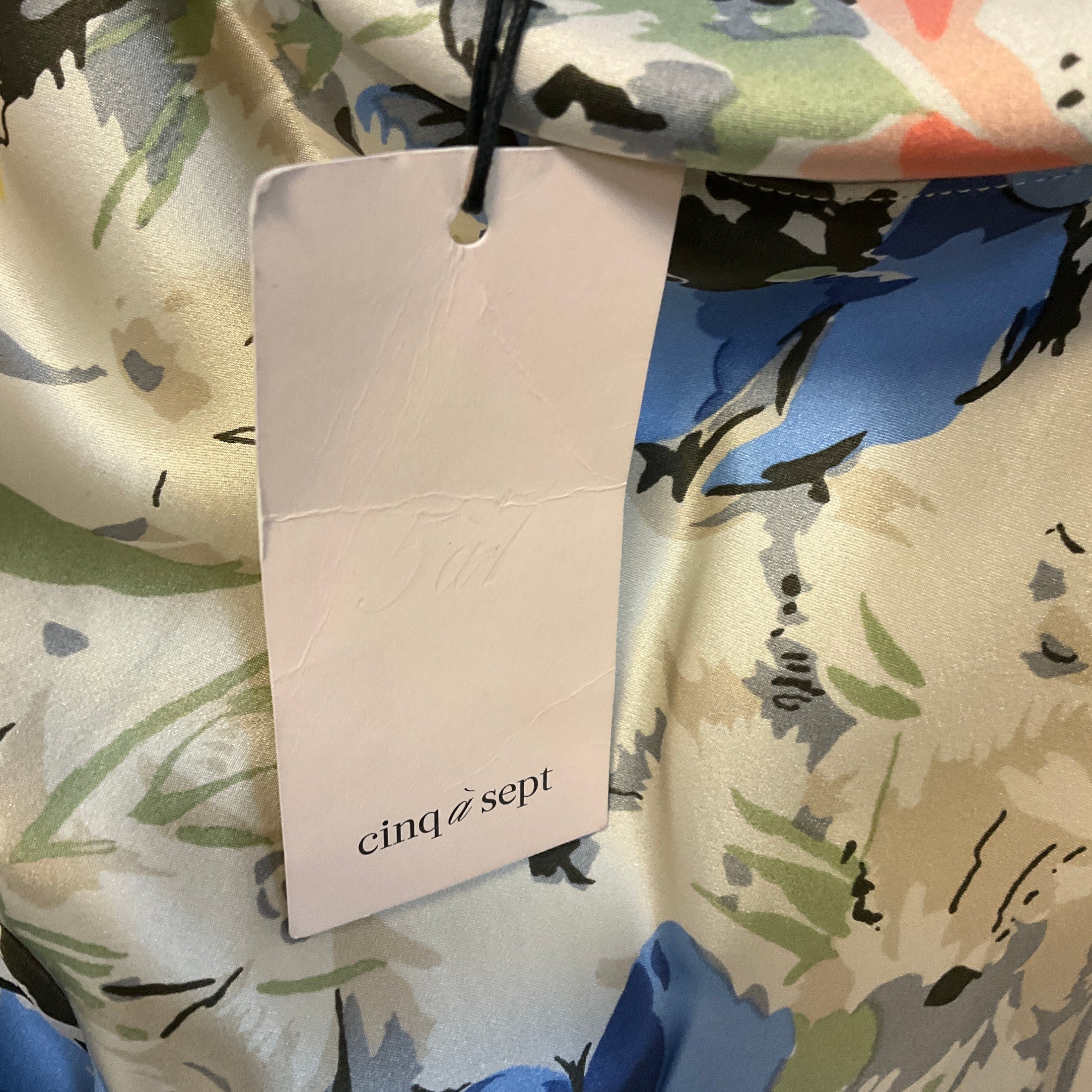 Cinq a Sept Ivory Multi Ciara Painted Garden Print Dress