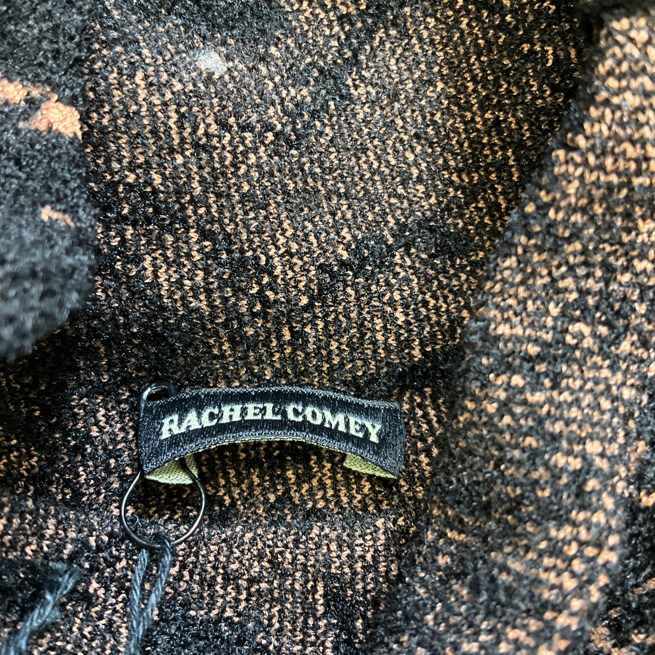 Rachel Comey Black Autumnal Swirl Chenille Jacquard Efete Dress