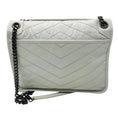 Load image into Gallery viewer, Saint Laurent White Medium Crinkled Calfskin Niki Shoulder Bag
