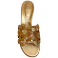 Load image into Gallery viewer, Gianvito Rossi Mekong Gold Leather Amalfi 85 Sandals
