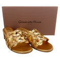 Load image into Gallery viewer, Gianvito Rossi Mekong Gold Leather Amalfi 85 Sandals
