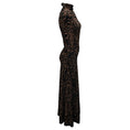 Load image into Gallery viewer, Rachel Comey Black Autumnal Swirl Chenille Jacquard Efete Dress
