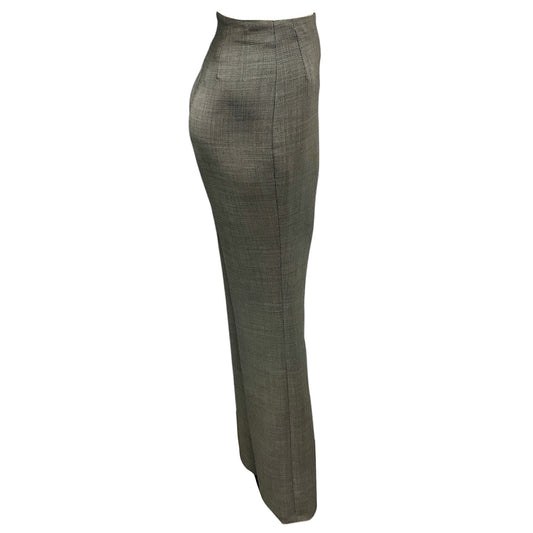 Akris Black / White Wool Trousers / Pants