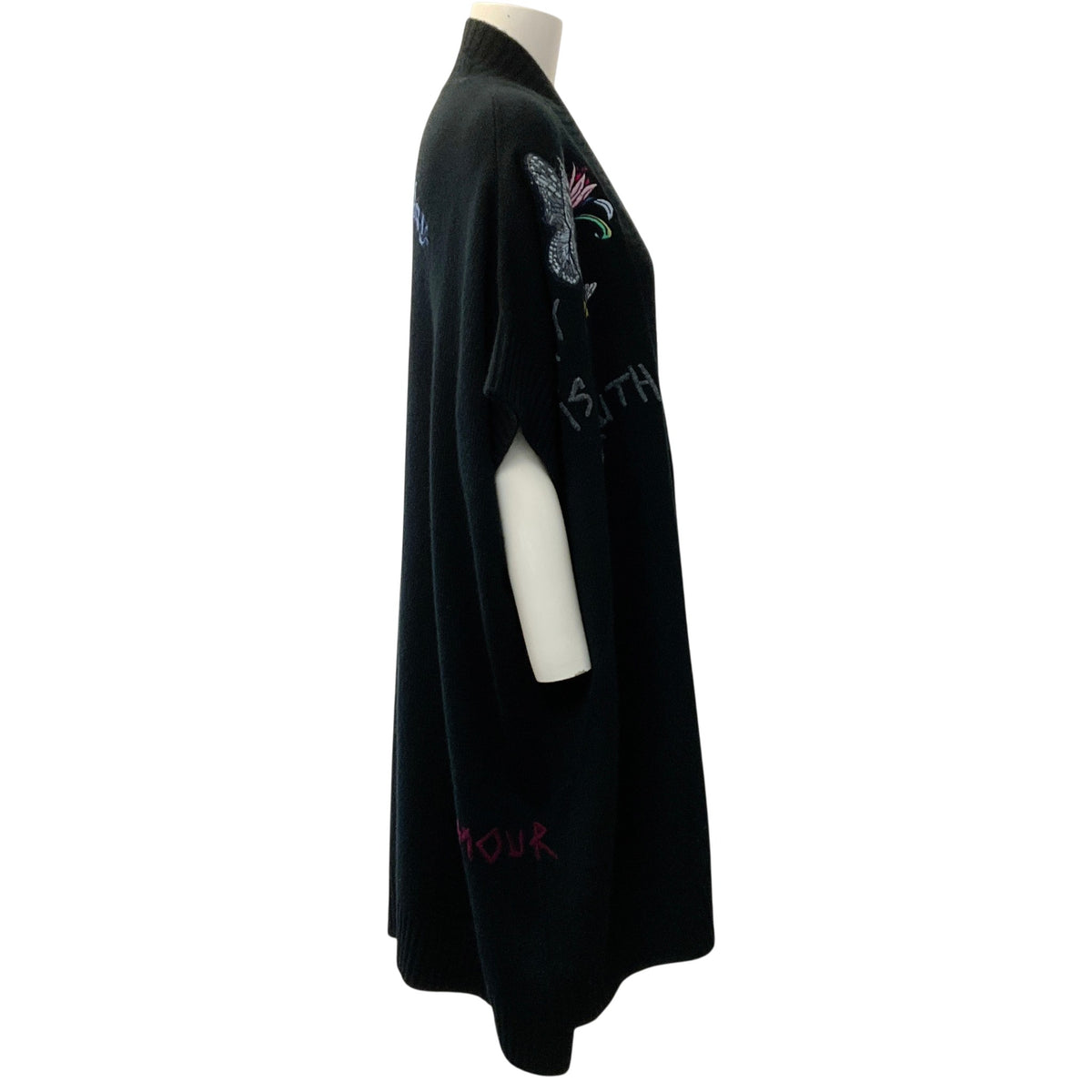 Zadig & Voltaire Black Cashmere Indiany Open Cardigan