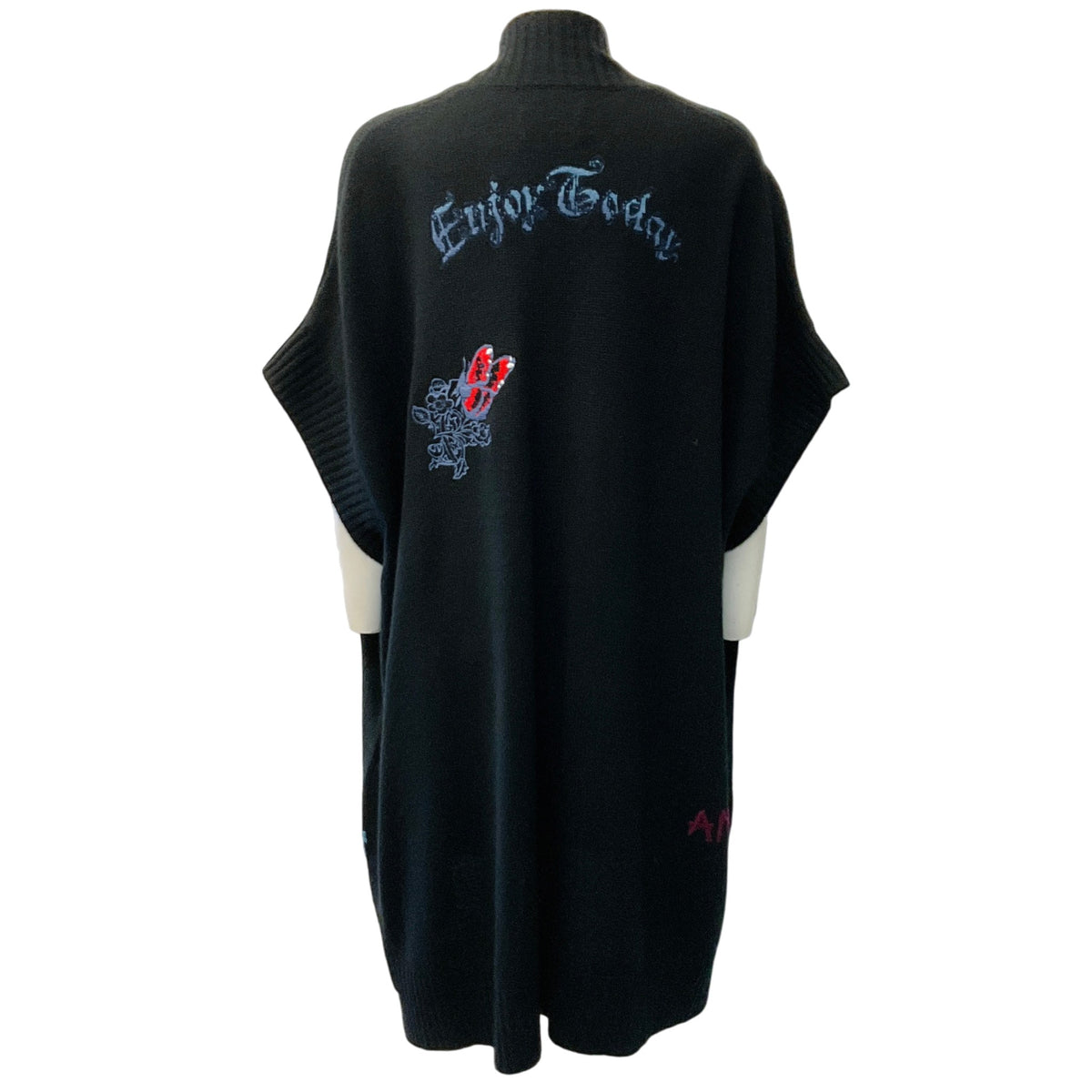Zadig & Voltaire Black Cashmere Indiany Open Cardigan