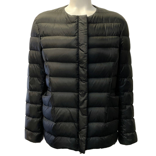 Jil Sander Black Collarless Puffer Jacket
