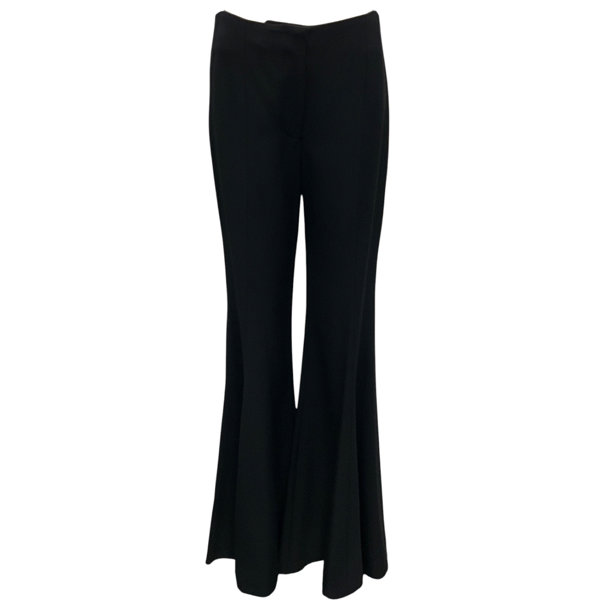 Proenza Schouler Black Viscose Suiting Wide Leg Pants