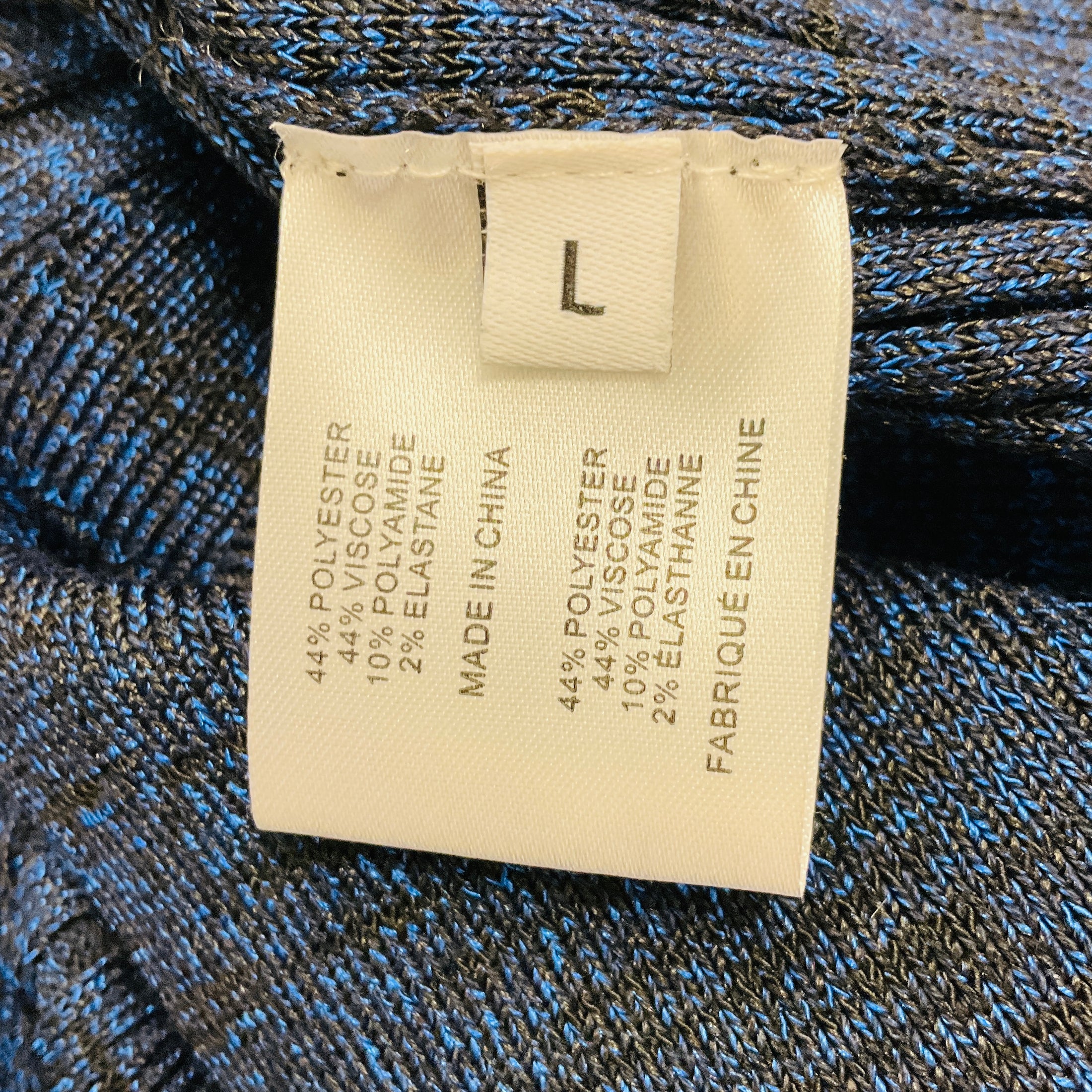 Proenza Schouler Blue Melange Rib V-Neck Top