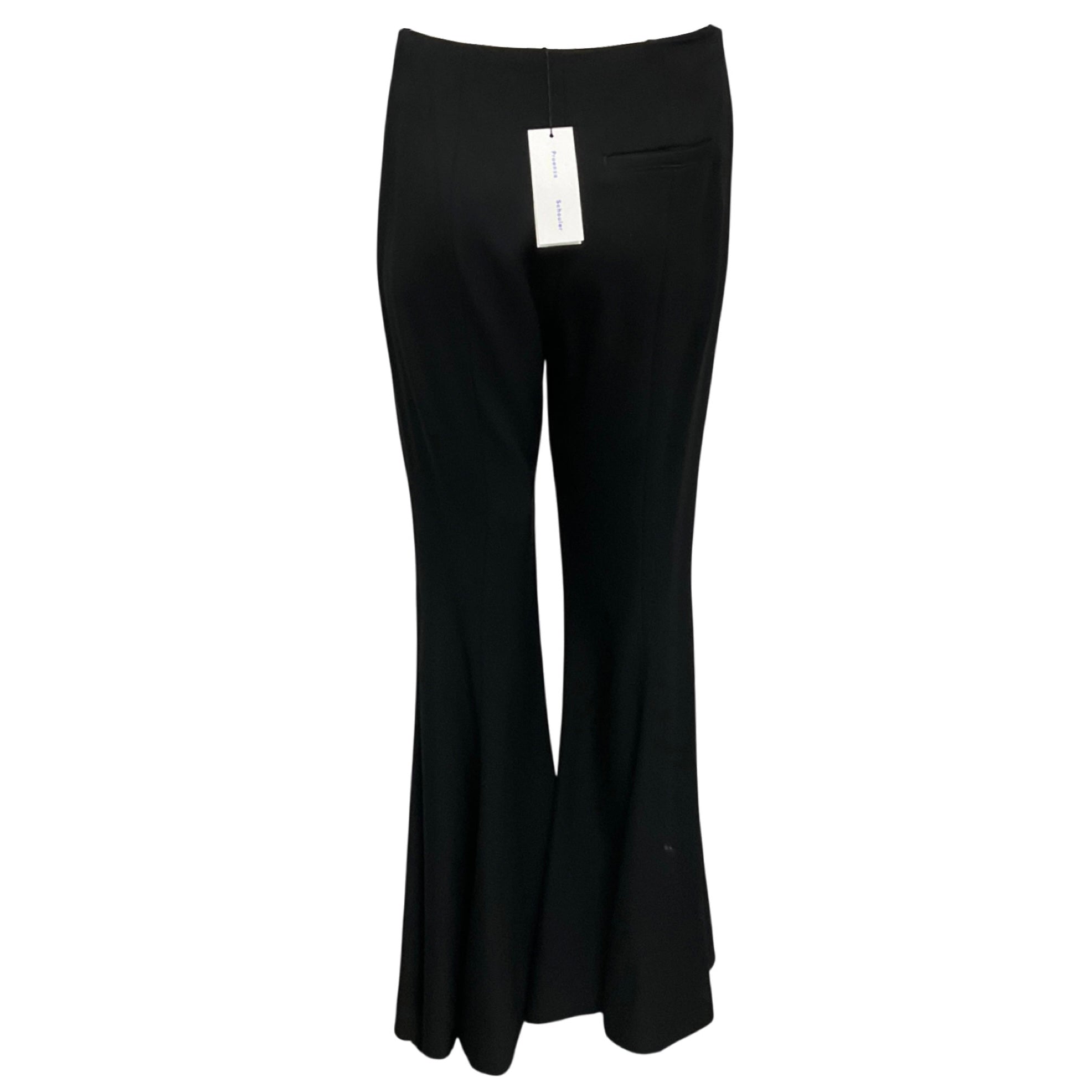 Proenza Schouler Black Viscose Suiting Wide Leg Pants
