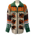 Load image into Gallery viewer, La DoubleJ Camel Multi Wool Embroidered Chalet Cardigan

