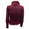 Load image into Gallery viewer, IRO Burgundy Caty Stand Collar Wrap Sweater Jacket
