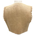 Load image into Gallery viewer, Brunello Cucinelli Tan Fringed Cropped Linen Vest with Monili
