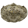 Load image into Gallery viewer, Judith Leiber Silver Crystal Faberge Egg Minaudiere
