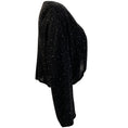 Load image into Gallery viewer, St. John Black Shimmer Open Cardigan
