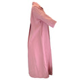 Load image into Gallery viewer, Casey Casey Pink Crinkled Oversized Button-Front Midi Dress

